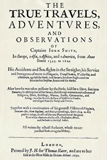 Page from The True Travels Adventures and Observations of Captain John Smith