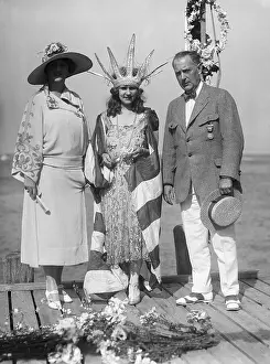 Pageant Attendees Posing Outdoors