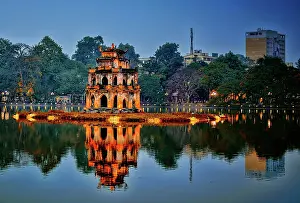 Pagoda on Hoan Kiem Lake
