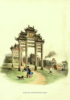 Chinese Prints: A Pai-Lou or, Triumphal Arch