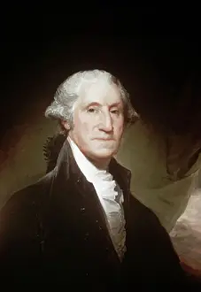 Painted Portrait Of George Washington