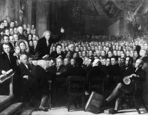 Abolitionism Prints: Painting of Anti-Slavery Society Meeting by Benjamin Robert Haydon