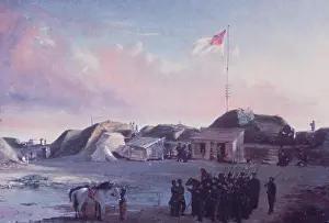Cannon Prints: Painting of Confederate Soldiers at Fort Sumter