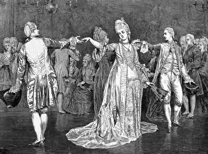 Socializing Prints: Painting of Couples Dancing the Minuet