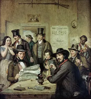 Post Prints: Painting Entitled California News