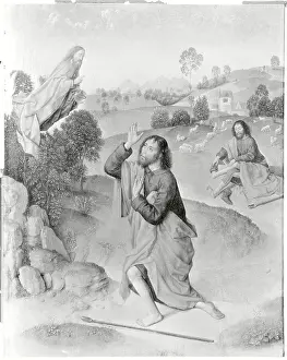 Moses Prints: Painting Entitled Moses Before the Burning Bush