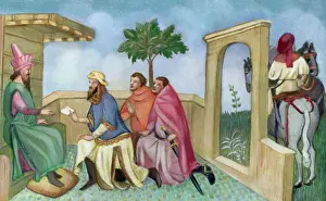 Painting of Marco Polo Before Kublai Khan