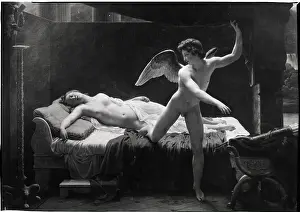 Cupid Prints: Painting; Psyche And Cupid