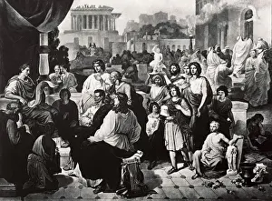 Augustus Prints: Painting of Roman Community