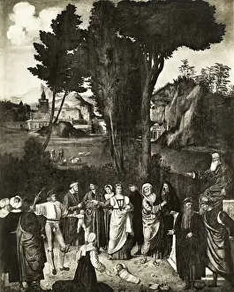 Painting of Solomon in Judgement
