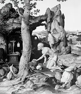 Catholic Prints: Painting- St Jerome In The Wilderness