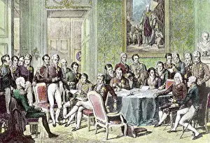 Vienna Prints: Painting of Vienna Congress Delegates by Johann Baptist Isabey