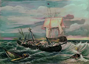 Hostility Prints: Painting of Warships