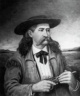 Marshal Prints: Painting of Wild Bill Hickok