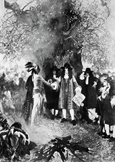 Treaty Prints: Painting of William Penn Shaking Hands with Lenape Leader
