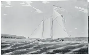 Painting of Yacht, 1854