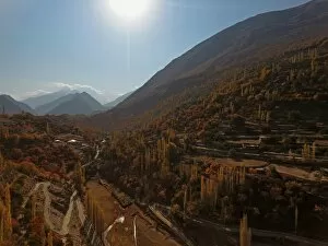 Images Dated 31st October 2016: Pakistan - An aerial view of Nagar Valley, Gilgit Baltistan