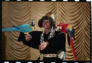 Pal Henry with Parrots