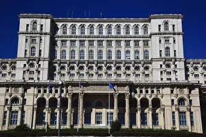 City Portrait Prints: The Palace of the Parliament, Romanian Palatul Parlamentului