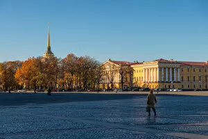 Images Dated 28th October 2015: Palace Square and Admiralty building, Saint Petersburg