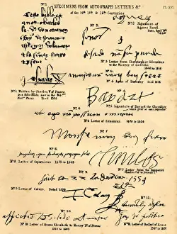 Palaeography historic writing examples 14th 15th 16th century