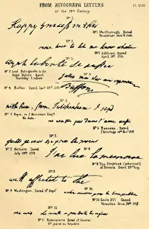 Palaeography historic writing examples 18th century