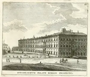 Apartments Prints: Palazzo Borghese, also called il Cembalo Borghese after its external appearance