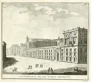 Generations Prints: Palazzo Colonna is a noble palace in Piazza SS