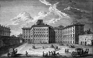 Landscape Black Prints: Palazzo Rospigliosi