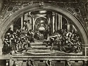 Raphael Prints: Palazzo Vaticano Artwork Designed by Raffaello Sanzio