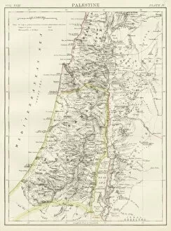 Images Dated 3rd October 2017: Palestine map 1885