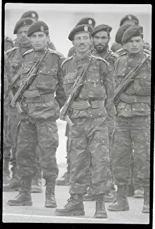 Palestinian Guerillas Standing with Guns