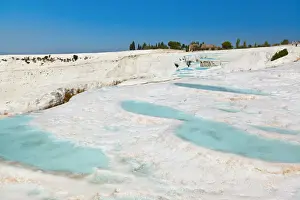 Building Terrace Prints: Pamukkale Turkey