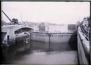 Closed Prints: Panama Canal Showing Gates Closed