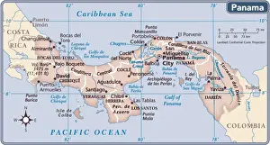 Panama country map