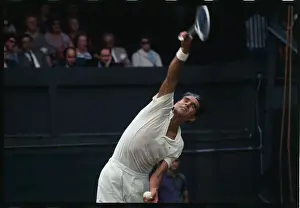 Wimbledon Prints: Pancho Gonzales Serving
