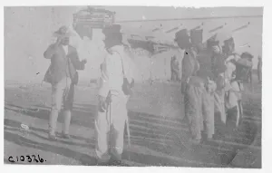 Relief Prints: Pancho Villa Saluting Troops