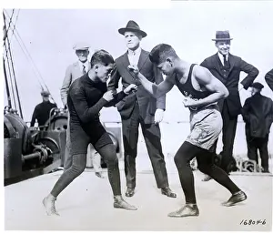 Pancho Villa Spars W/Elino Flores Onboat