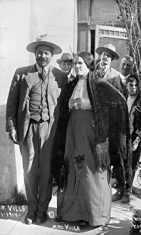 Revolutionaries Prints: Pancho Villa And Wife At Juarez