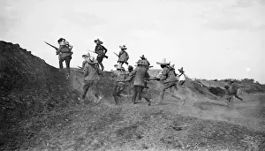 Revolution Prints: Pancho Villa's Troops Running Up Hill