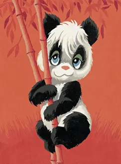 Fluffy Prints: Panda bear