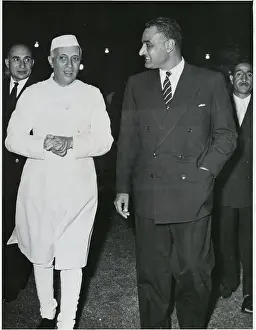 New Delhi Prints: Pandit Nehru and Colonel Nassar
