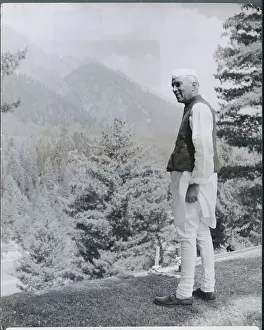 Jammu And Kashmir Prints: Pandit Nehru Smiling