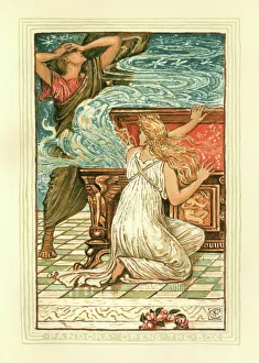 Greek Mythology Decor Prints Gallery: Pandora opens the box - Greek mythology