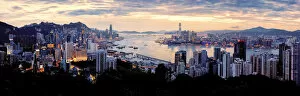 Images Dated 8th June 2015: Panorama Hong Kong Cityscape