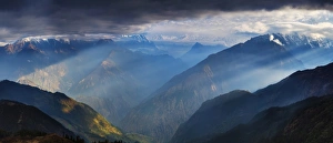 Images Dated 6th May 2014: Panorama of mountain range. Himalayas, Nepal