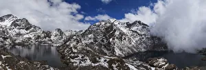 Images Dated 6th May 2014: Panorama of sacred Lake Gosaikunda, Langtang, Nepal