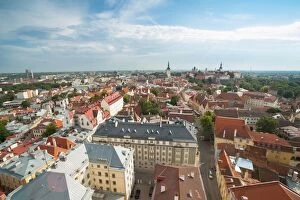 Images Dated 4th July 2013: Panorama of Toompea district, Tallinn