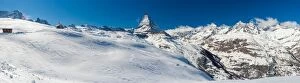 Images Dated 26th February 2012: Panorama view of Matterhorn from Riffelberg
