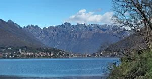 Images Dated 14th April 2016: Panorama View Of Omegna, Lake Orta, Northern Italy